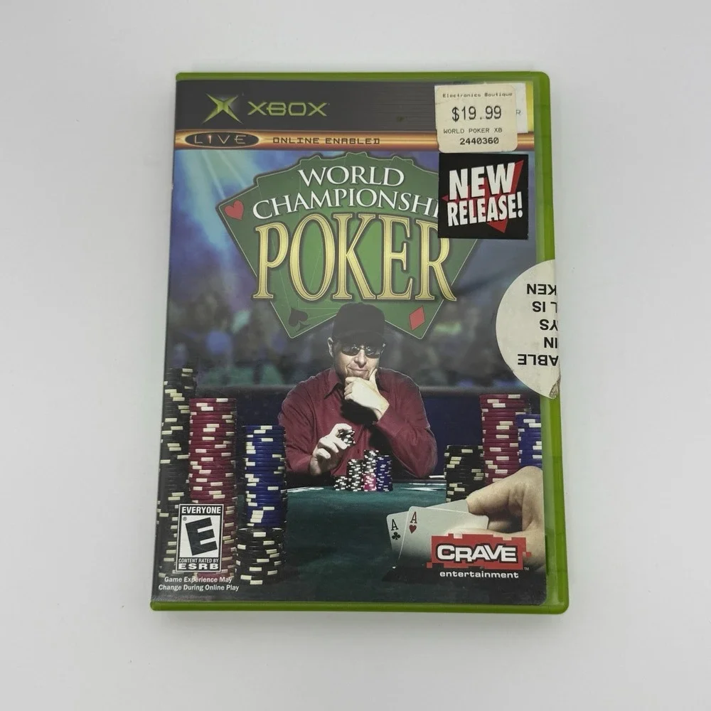 World Championship Poker (Microsoft Xbox, 2004) CIB w/ Manual Tested Working